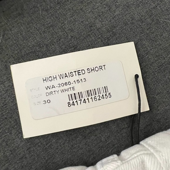 Re/done x Solid and Striped Women's NWT White Denim Shorts size 30 - Picture 8 of 9